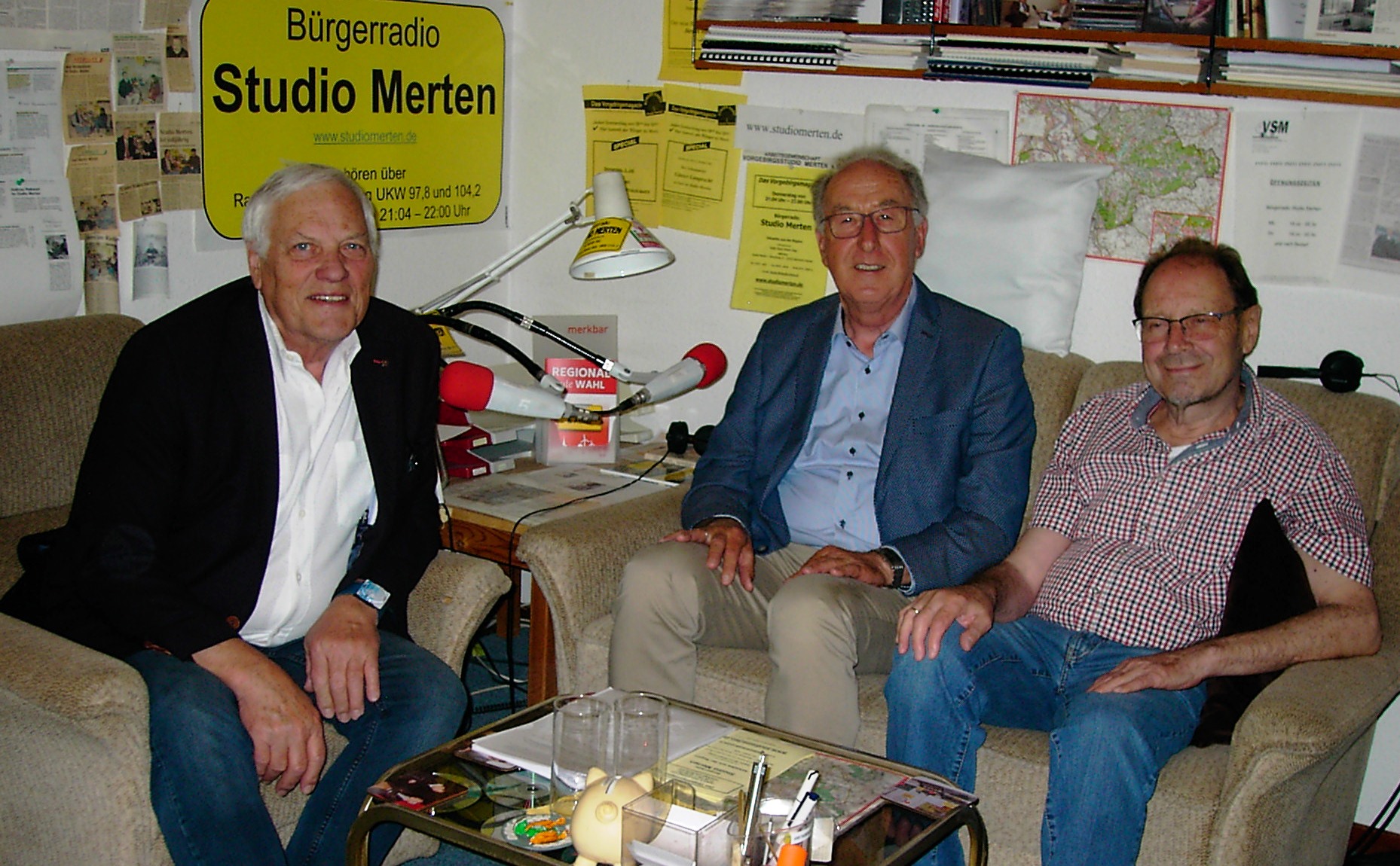 v. l.: Peter Ibbeken, Gerhad-Josef Brühl und Otto Ganser